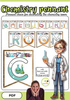 Preview of Chemistry | Pennant chain for decorating the chemistry room