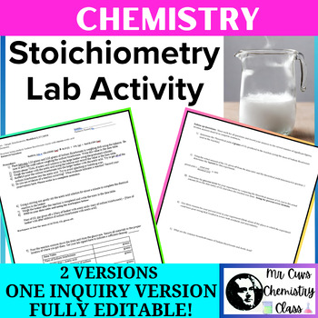 Preview of Chemistry, Physical Science Lab Activity: Simple Stoichiometry Experiment
