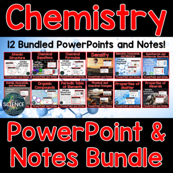 Preview of Chemistry PowerPoint and Notes Bundle