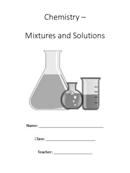 Preview of Chemistry - mixtures and solutions