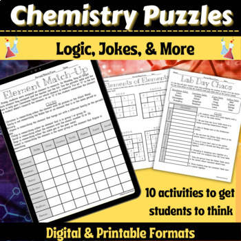 Preview of Chemistry Puzzles: Logic, Jokes & More