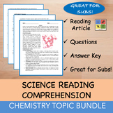 Chemistry Reading Passages and Questions with Answers 100%