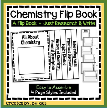 Preview of Chemistry Report, Science Flip Book Research Project, Chemistry Sciences