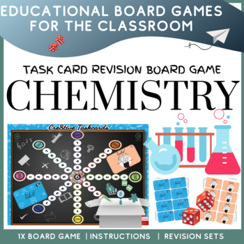 Preview of Chemistry Revision Board Game with Task Cards