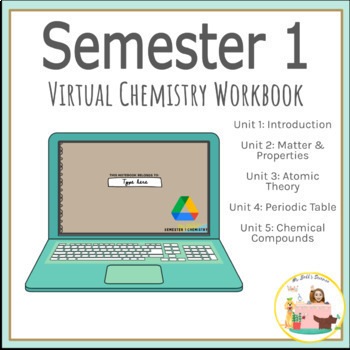 Preview of Chemistry Semester 1 Virtual Notebook