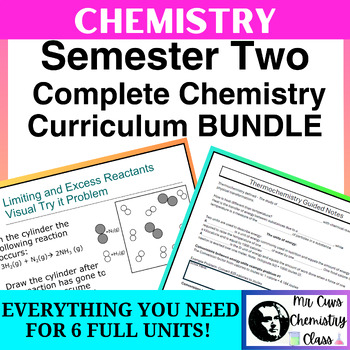 Preview of Chemistry Semester 2 Complete Chemistry Curriculum BUNDLE (6 full units!)