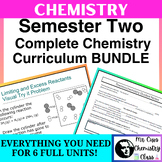 Chemistry Semester 2 Complete Chemistry Curriculum BUNDLE 
