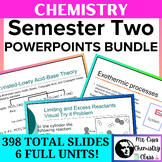 Chemistry Semester 2 PowerPoints Bundle - Acids and Bases,