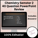 Chemistry Semester 2 Review PowerPoint