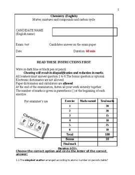 Chemistry - Senior chemistry by Ita Joubert | TPT