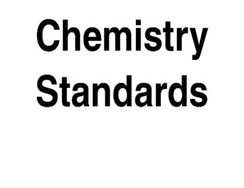 Preview of Chemistry Standards (Georgia) Poster Print
