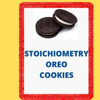 Preview of Chemistry Stoichiometry Oreo cookie lab grams to moles fun activity