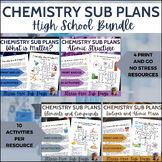 Chemistry Sub Plans and Independent Work Bundle No Prep Pr