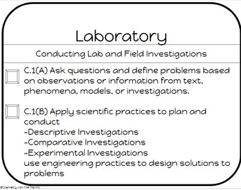 Preview of Chemistry TEKS Scientific & Engineering Practices and Concepts TEKS 2020