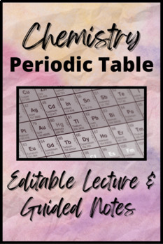 Preview of Chemistry: Unit 6 Periodic Table & Trends PowerPoint and Lecture Guide