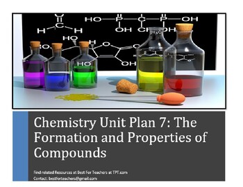 Preview of Chemistry Unit  7 Unit Plan: Compounds (SIOP and Differentiated)