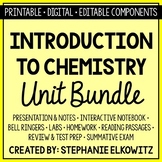 Chemistry Unit Bundle | Printable, Digital & Editable Components
