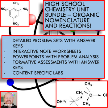 Preview of Chemistry Unit Bundle - Organic Chemistry for High School Chemistry!