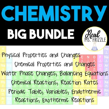 Preview of Chemistry Unit--Bundled Lesson Plans