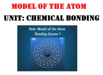 Preview of Chemistry Unit Chemical Bonding - using Nearpod - MODEL OF THE ATOM