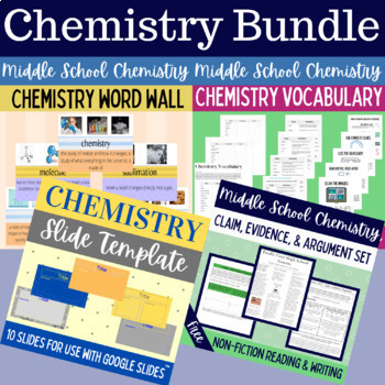 Preview of Chemistry Vocabulary and Reading Activities Bundle NGSS Chemistry