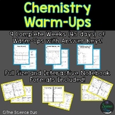 Chemistry Warm-Ups (Bell Ringers)