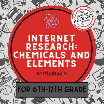 Preview of Chemistry Webquest Worksheets for Middle and High School