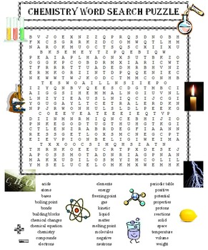 chemistry word search puzzle by david filipek teachers pay teachers