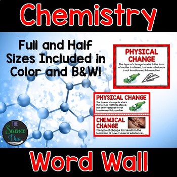 Preview of Chemistry Word Wall