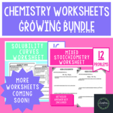 Chemistry Worksheets Growing Bundle - More Worksheets Comi