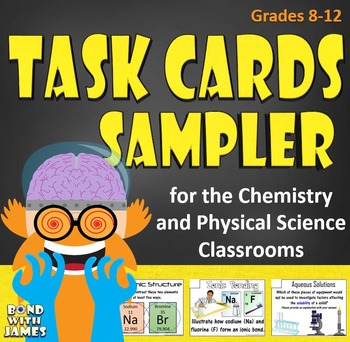 Preview of Chemistry and Physical Science Task Cards Sampler