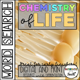 Chemistry of Life (Biochemistry) Word Search Activity for 