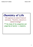 Chemistry of Life Notes (PDF)