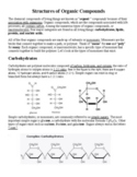 Chemistry of Life: Organic Compounds STRUCTURE ESOL/SPED P