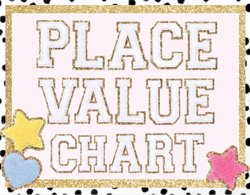 Preview of Chenille Number Place Value Posters