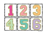 Chenille Varsity Numbers For Classroom 1-20
