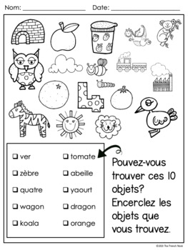 Cherche et trouve | French alphabet and vocabulary activity by The ...
