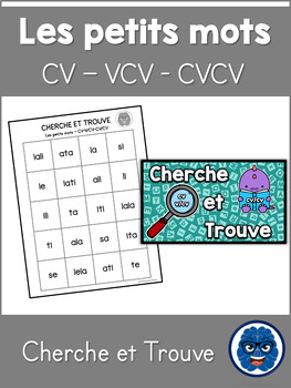 Preview of Cherche et trouve: Les petits mots // Find it: Little decodable words (FRENCH)