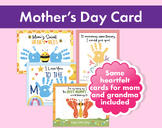 Cherish Mom and Grandma with Heartfelt Handprint Art Cards