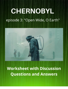 Preview of Chernobyl Miniseries Episode 3 Worksheet with Discussion Questions and Answers