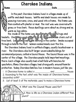 Cherokee Indians by Classroom Base Camp | Teachers Pay Teachers