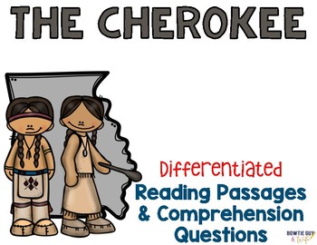 Preview of Cherokee Indians Differentiated Reading Passages & Questions