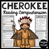 Cherokee Native Americans Reading Comprehension Worksheet 