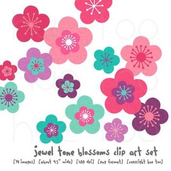 purple and pink flower clip art