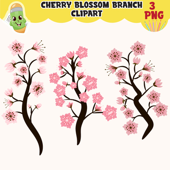Preview of Chery blossom PNG, Branch with blossom flowers, Sakura, Cherry blossom clipart