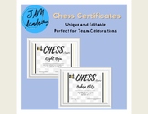 Chess Certificates Awards Editable - Summer Camp and End o