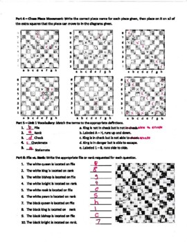 Chess: Chess Game Analysis Worksheet by Spark Learn Tutoring