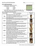 Chess: Chess Pieces, Chess Board Setup, File vs Rank Handout