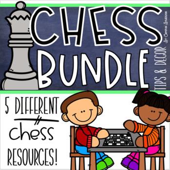 Preview of Chess Club Posters Reference Sheets Matching Game Log Mini Book Bundle
