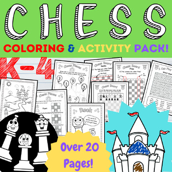 Preview of Chess Coloring and Activity Pack!